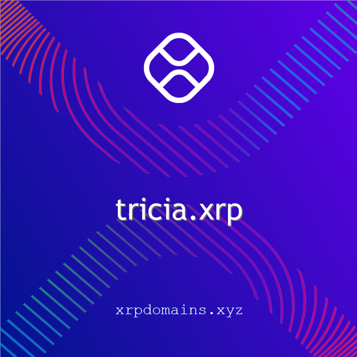xrpdomainbot's tweet photo. XRP Domain New Registrations:
tricia.xrp
@xrpdomain #xrpdomains $XRP #domain #web3domains #XRP #XRPLCommunity #XRPL https://t.co/EOyLYNBzFH https://t.co/lIeDu4UZNy