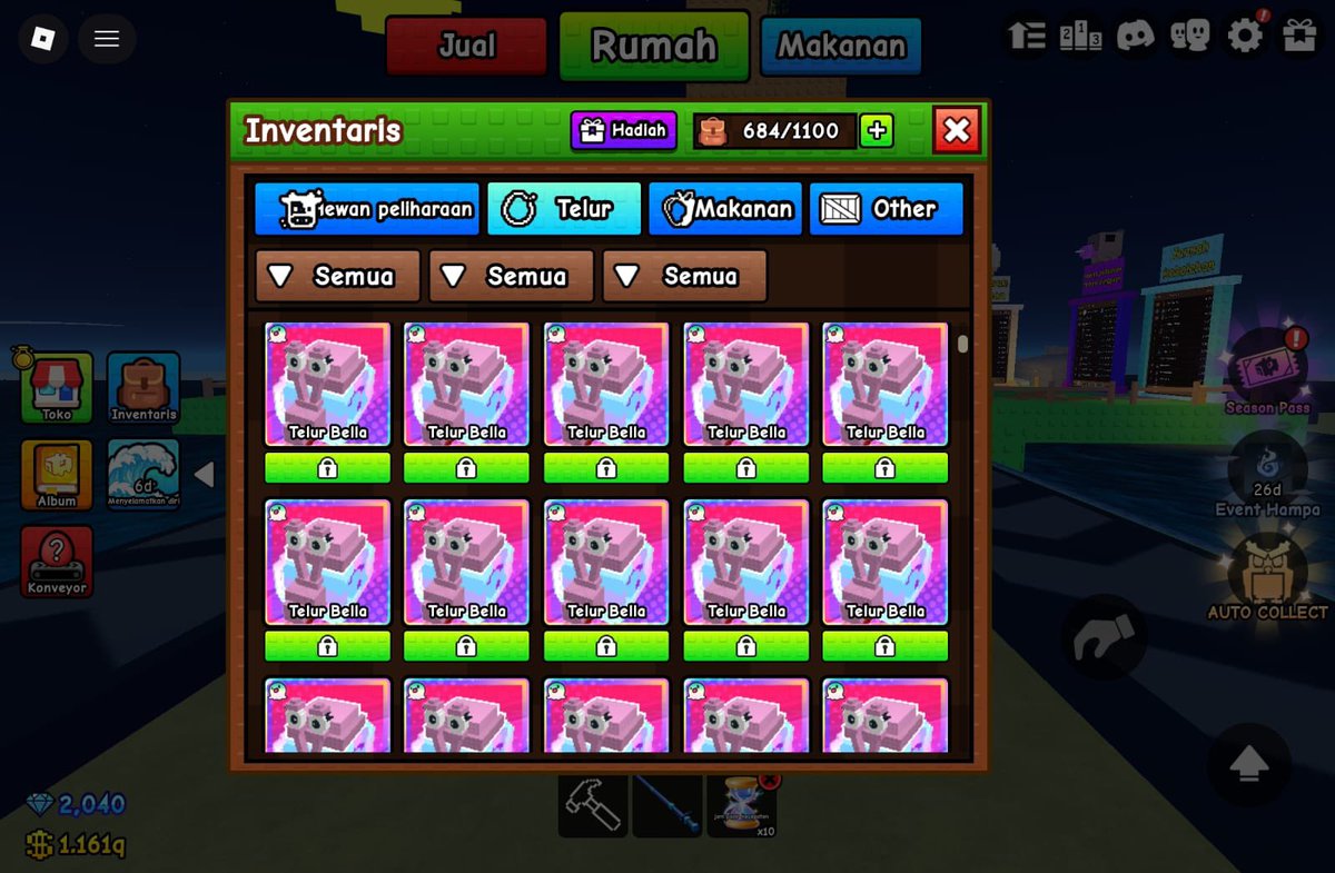 vamadealm_'s tweet photo. WTS Pet and Egg Build a Zoo 🐰

🥚Egg Bella Slime/Cream — 1.2k
🥚Egg Magic Rabbit Cream — 850p
🥚Egg Dragon Slime  (non mutasi) — 2k
🐻‍❄️ Pet 1m/s (clean) — start from 8k
🐻‍❄️ Pet 1m/s (+mutasi cuaca) — start from 6k
🐻‍❄️ Paket Earning 30 pet (500k/s) — 15k https://t.co/nhQ5F1uFCN