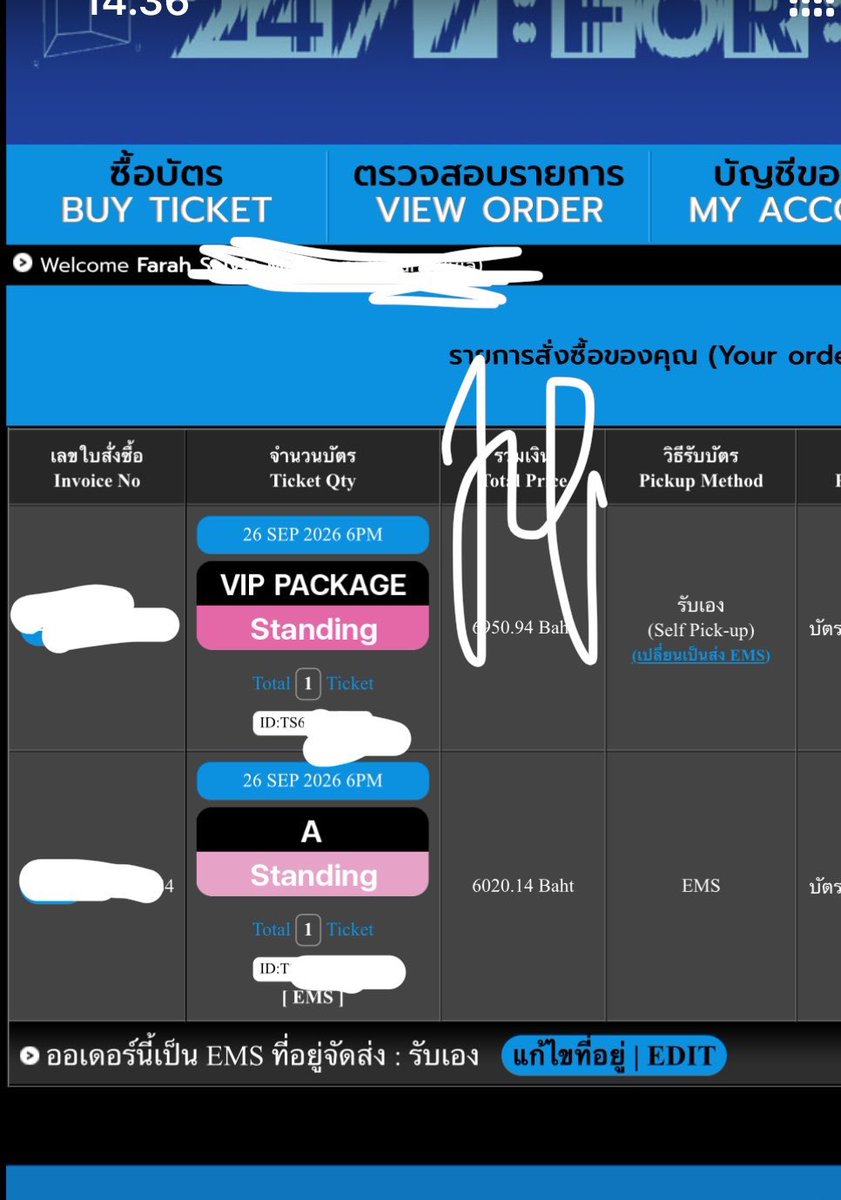 shinyusm's tweet photo. wts lfb TWS TOUR '24/7:FOR:YOU' IN BANGKOK 2026
1x STANDING A - membership presale
secured 12:02 paid 12:22
without any additional fees
can do ems/self pickup or meet at venue
🇮🇩ina based bank, wise for intl

reason for sale: secured vip🥹

#tws #투어스 #247foryou_in_bangkok https://t.co/6xUzk6I4R5