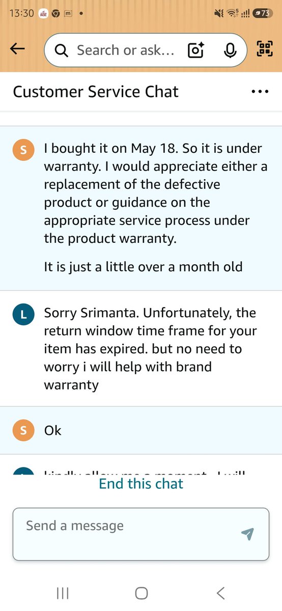 Srimanta66's tweet photo. @AmazonHelp @BombayShavingCo Amazon has washed its hands of the matter and asked me to contact BSC directly. My BLO Groomer is practically brand new and has already stopped working. Kindly help with a replacement or warranty resolution at the earliest. @shantanukd https://t.co/ga0EhnOZGI