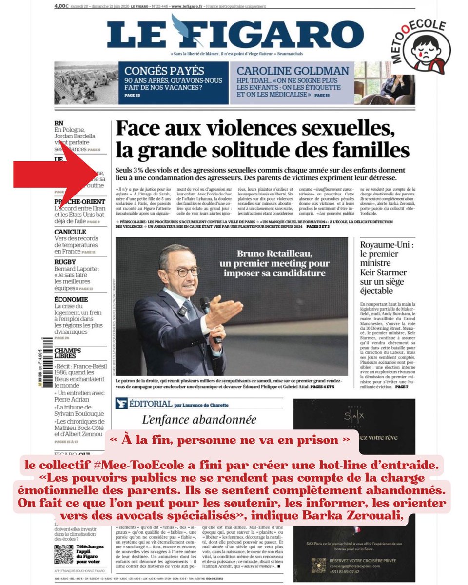 MeTooEcole's tweet photo. L’été arrive.

Mais les alertes ne s’arrêtent pas.
Les témoignages ne s’arrêtent pas.
Les prédateurs ne prennent pas de vacances.

Ce n’est pas le moment de baisser la pression.
C’est le moment d’agir. @Le_Figaro // @barkette https://t.co/SrPE54ZJdZ