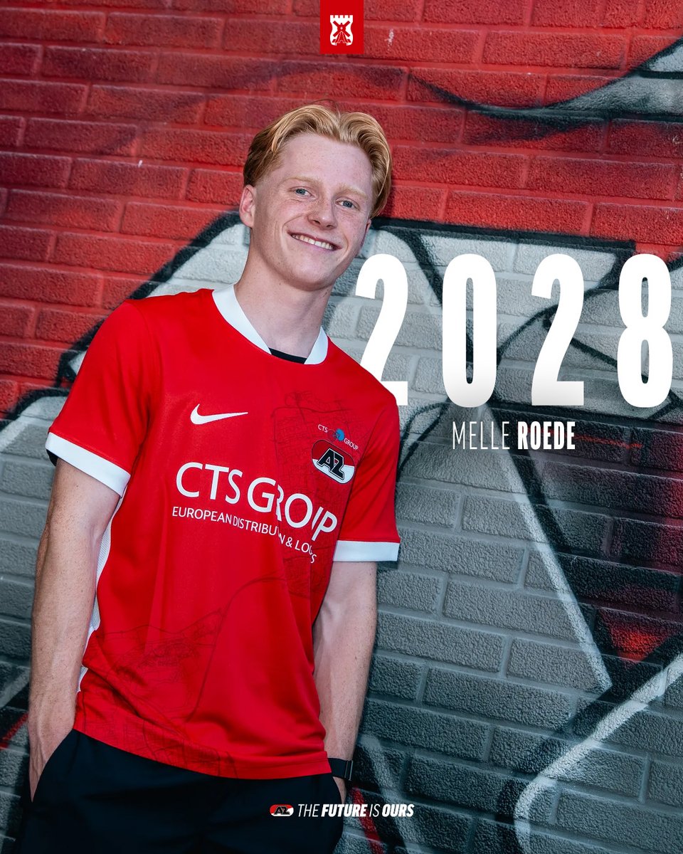 AZJeugd's tweet photo. 👊 Welcome back, Melle!

🔏 AZ heeft Melle Roede opnieuw vastgelegd. De negentienjarige speler heeft een contract getekend tot medio 2028 en keert terug naar de club waar hij jarenlang in de jeugdopleiding speelde. Lees meer: https://t.co/ljrzs02BdE

#JongAZ #TheFutureIsOurs https://t.co/pValGjDKRl