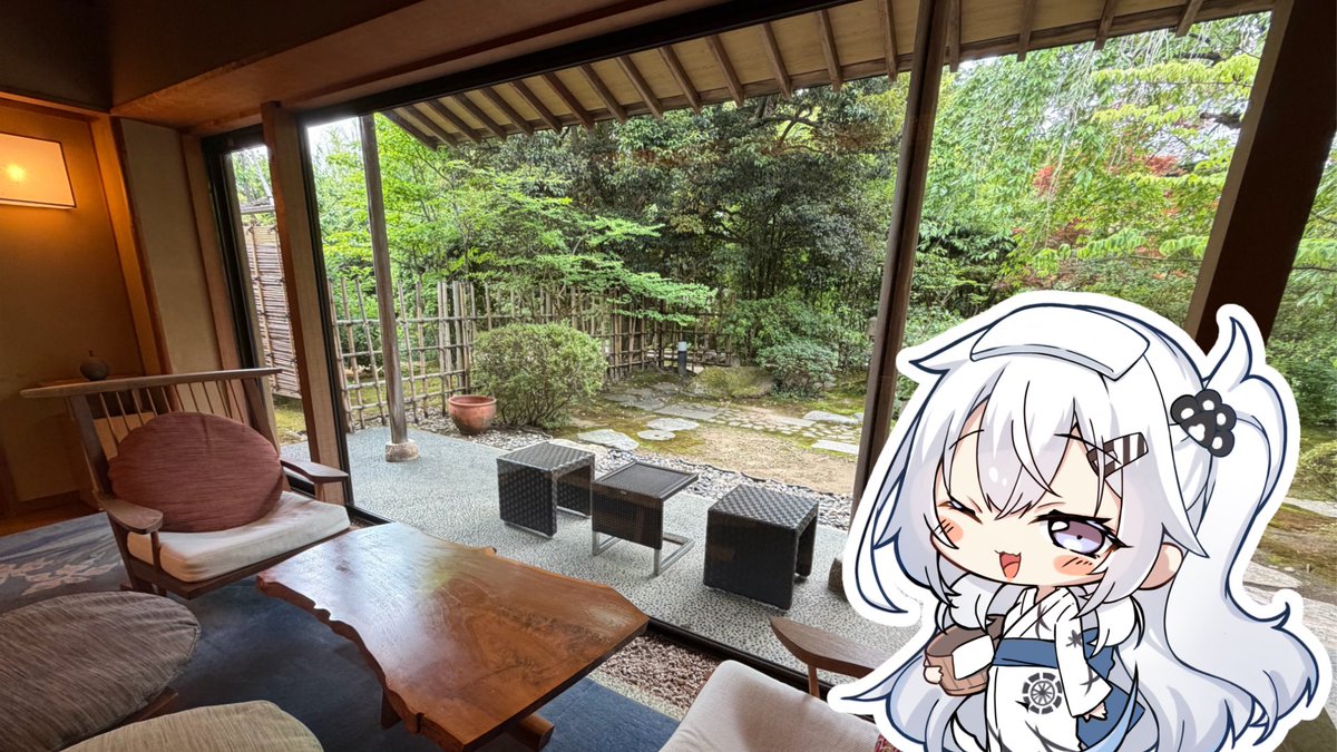 neko_irastonyan's tweet photo. 今日から新潟県の岩室温泉『ゆめや』さんに宿泊です♨️
泉質は硫黄泉、夜はホタルも見られるみたいですよ✨ https://t.co/a6NxYYl6bn