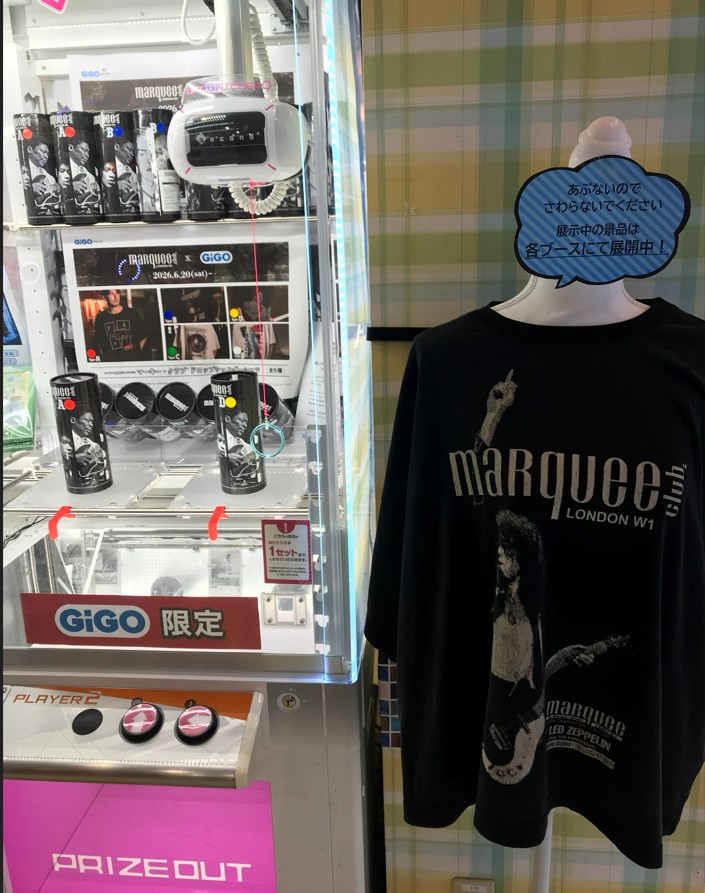 📢限定景品情報📢 🎸Marquee Club×GiGO🎁 本日より展開してます