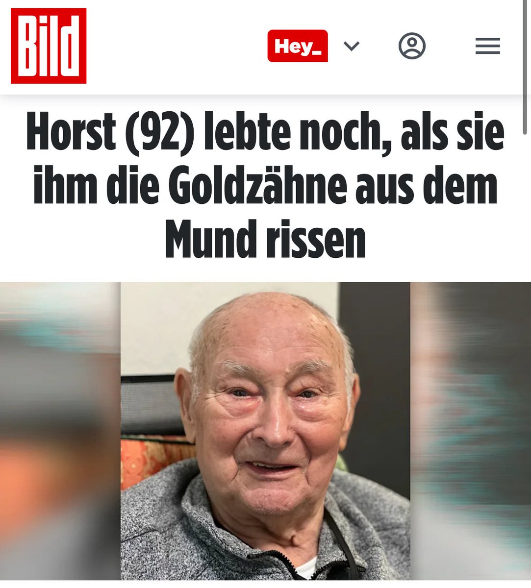 melissatimke's tweet photo. Ein 92-jähriger Mann liegt im Sterben, während ihm unbekannte Täter die Goldzähne aus dem
Mund reißen!
Die Tochter des Opfers geht zur Polizei, doch diese ist überlastet und verweist darauf, dass sie eine online-Anzeige machen solle! Auch vom Leiter des hessischen Pflegeheims keine Unterstützung bei der Aufklärung! Er hätte zu viele Angestellte und könne nicht alle kontrollieren!
Es juckt einfach niemanden mehr, wenn alten Leuten bei lebendigem Leib die Goldzähne rausgerissen werden. 🤬