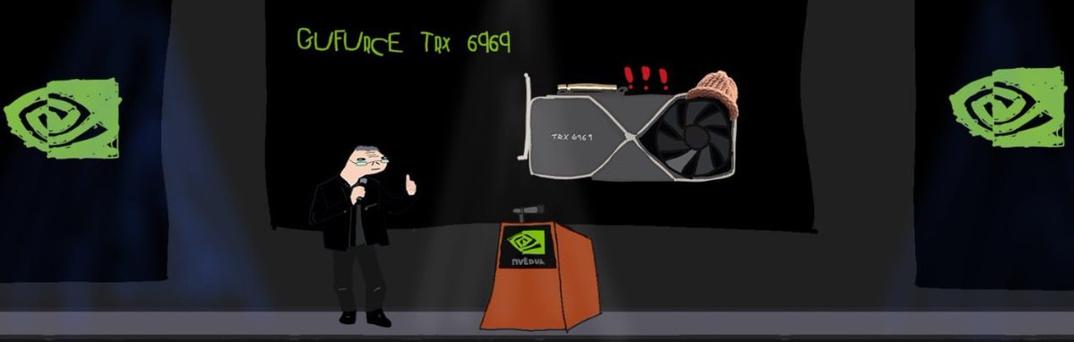 GoatsAlvin's tweet photo. Not a hero, not a genius,Built on GPU power.,Driven by degenerates, Fueled by chaos, wellcome to nvidua trencher corp ! lmao........... Powered by broken GPUs and pure degeneracy —  Retard AI is what happens when $NVEDUA-level compute meets zero braincells. https://t.co/Kj69hbY2Gr