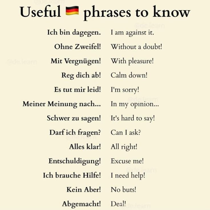 GermanSimply_'s tweet photo. Useful German phrases to know. 🇩🇪 https://t.co/YMv5M72OoL