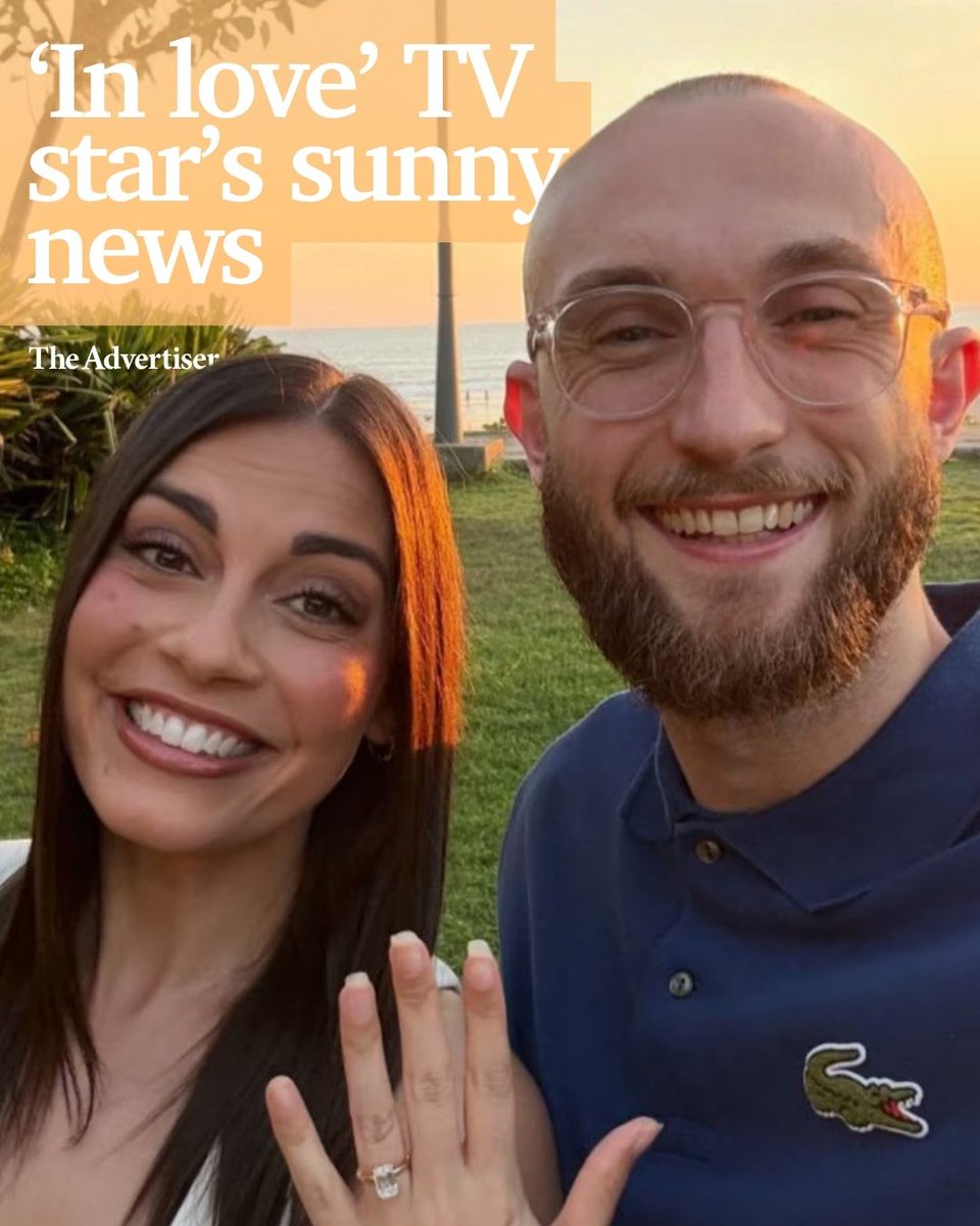 theTiser's tweet photo. Channel 10 Adelaide presenter Tiffany Warne has her very own perfect outlook on the forecast. ☀️💍 READ MORE: https://t.co/ZP7kcEsyIQ https://t.co/KmwavXZWVL