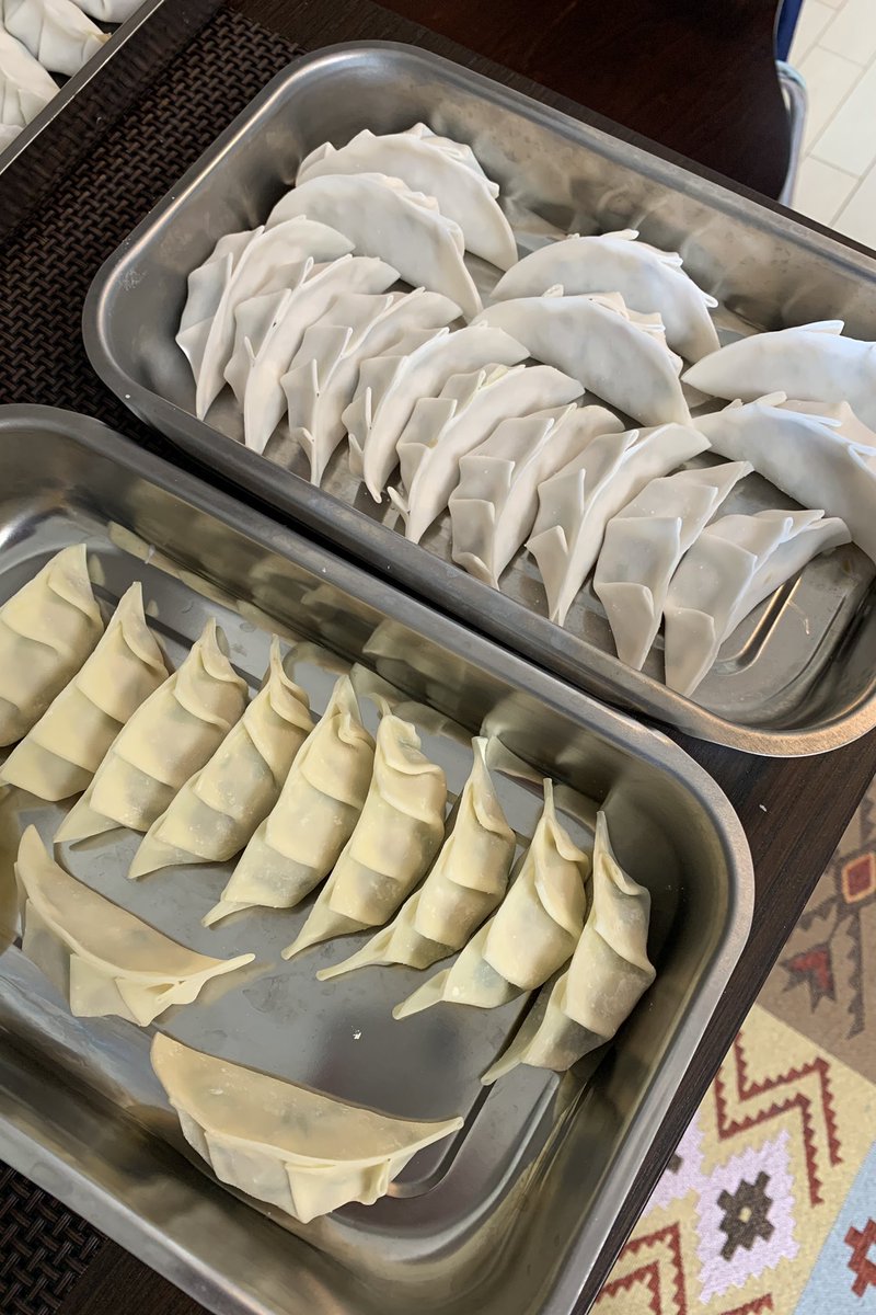 cacou737's tweet photo. 妻の特技である餃子包みが、既にお店のレベルを超えて来た気がする…🥟 https://t.co/mkadcq2mcD