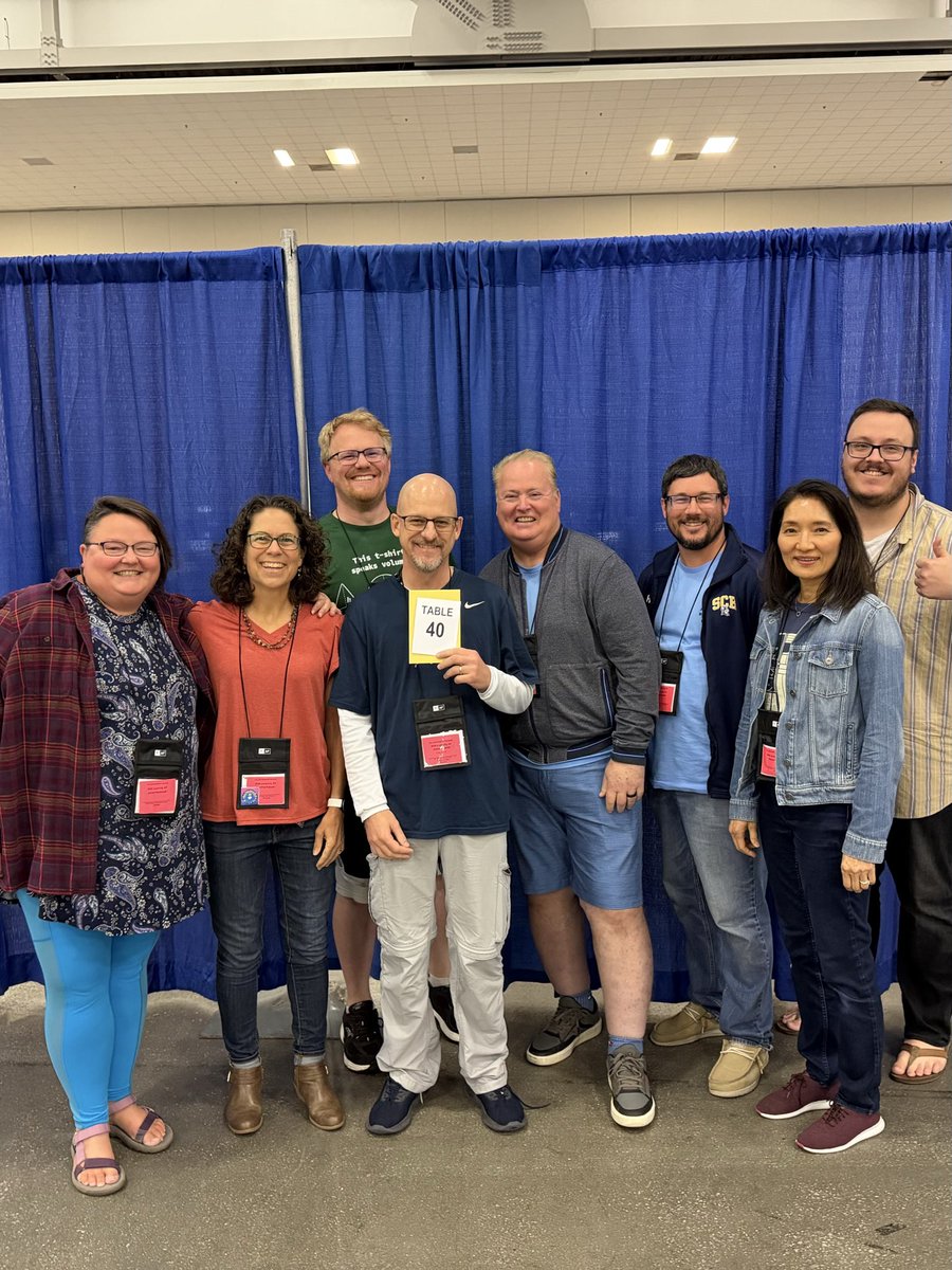 KasperTHS's tweet photo. Had the honor of spending seven days in KY grading 462,000 AP Calculus exams with teachers from all over the world. Table 40 was my family❤️ for the week. Bittersweet end to my calculus career, but I enjoyed every minute🤓@tcstweets1 @tcs_curriculum https://t.co/LPmnGjyLT1