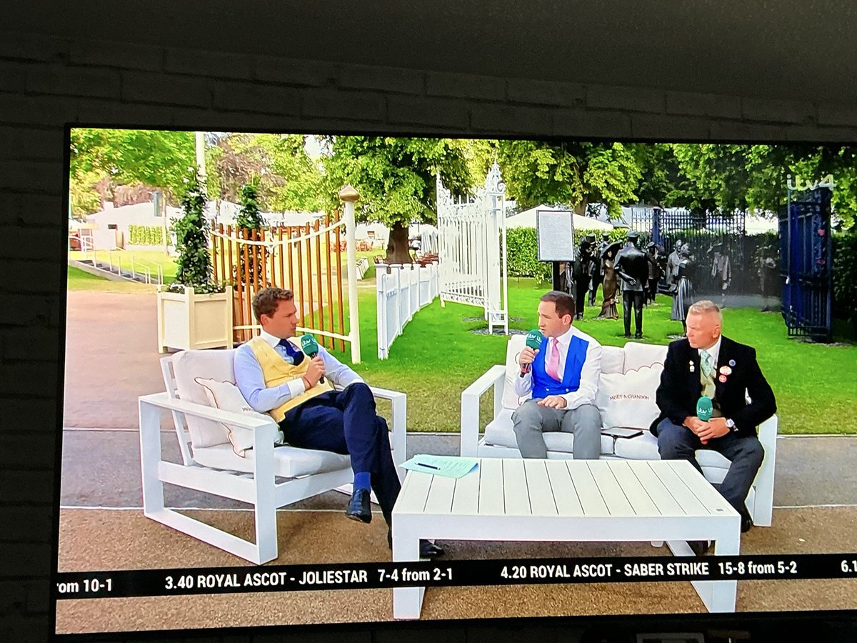 Mark____g's tweet photo. @itvracing why are you dressed up like pansies? https://t.co/G29KatwQNQ