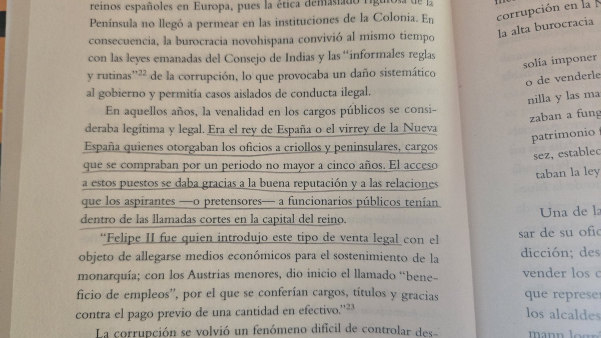 EmmaZafon's tweet photo. M'ha paregut que, potser amb motiu del mundial, se citava molt Hernán Cortés i volia compartir-vos això que explica aquest politòleg a Gatopardismo mexicano: els origens de la corrupció moderna a Mèxic se situen en el sistema castellà de designació de funcionaris previ pagament. https://t.co/iLGjVKEHrb