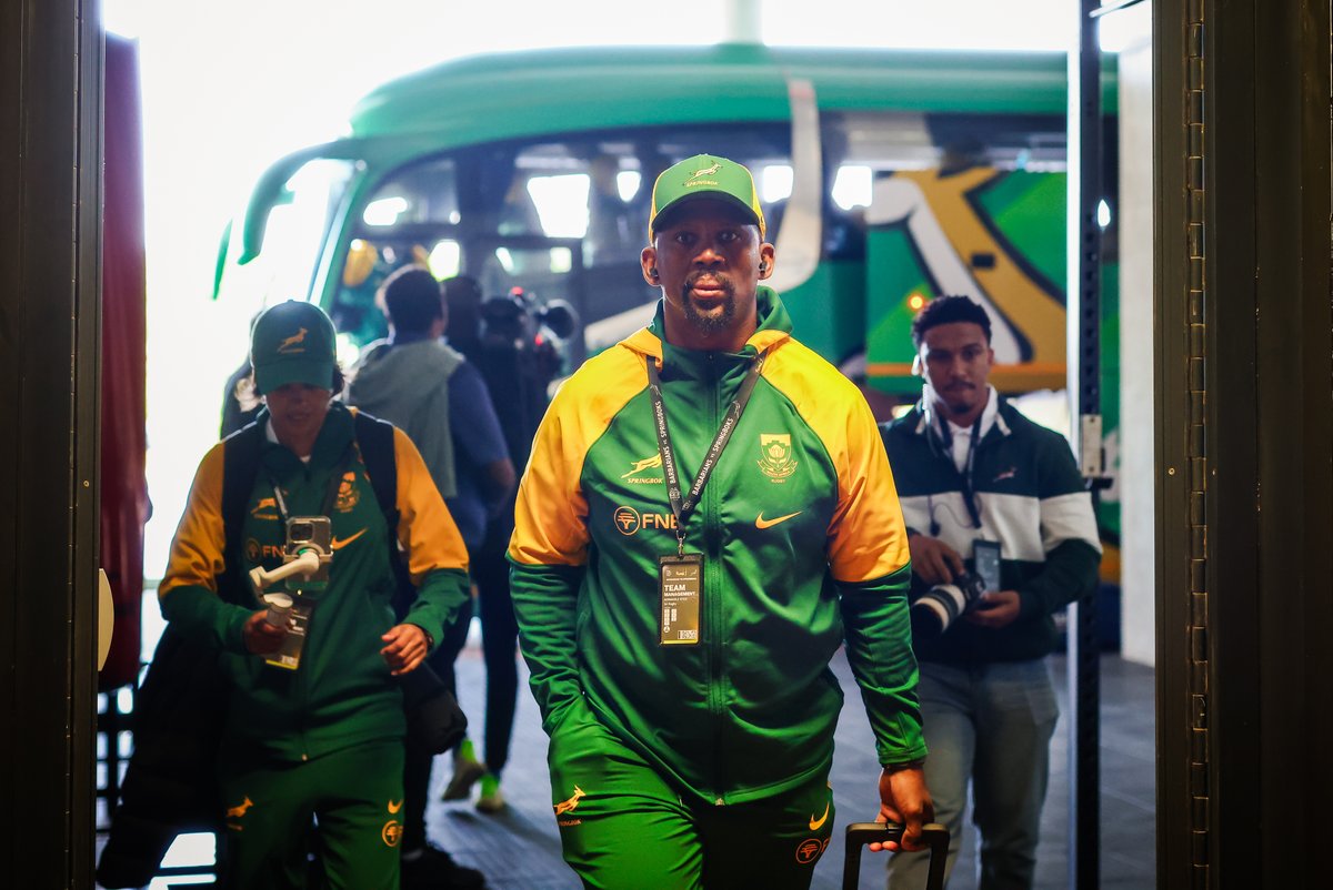 Springboks's tweet photo. SA 'A' in the house 🏟️

Follow the action in our match centre, from 12h00: https://t.co/5rO9ptbvnk 🏉

#ForeverGreenForeverGold https://t.co/pM1avODUTn