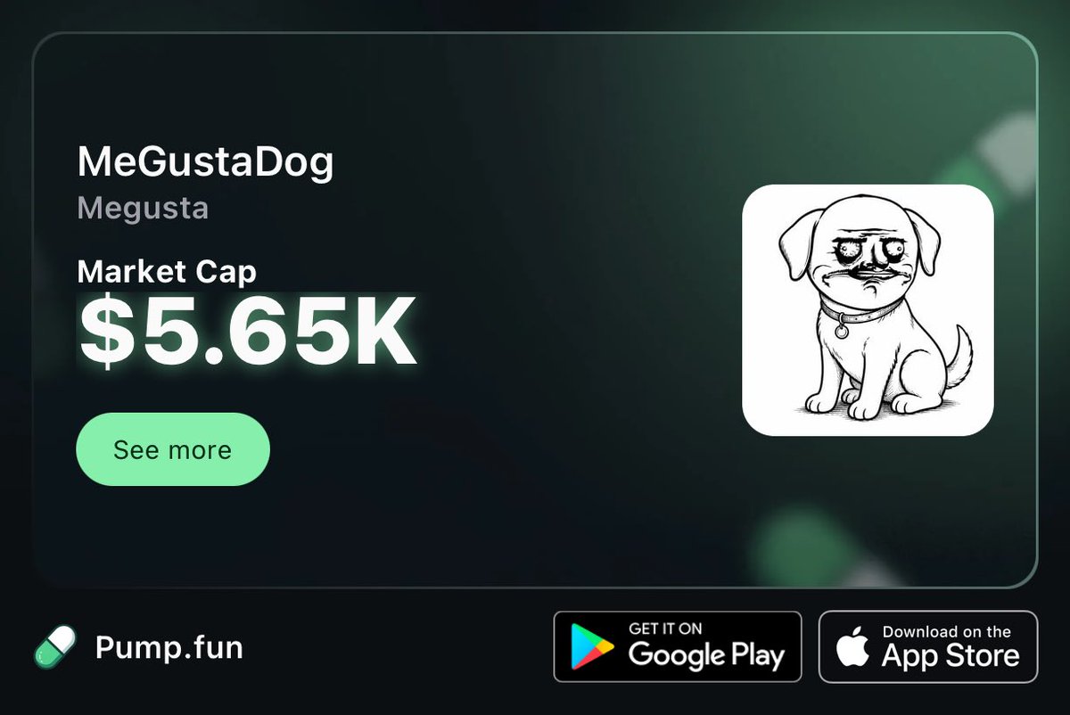 MeGustaDog_'s tweet photo. MeGustadog Roadmap is LIVE

We’re building this the right way — for ALL of us.

Here’s the clear plan:

0. Foundation & Launch  
Fair launch, transparent dev wallet.

1. DEX Launch (https://t.co/XByJBJRbiD → Raydium)  
• Trading fees will support the chart (liquidity, buys, growth)  
• Locate OG creator May Oswald of the original Me Gusta meme and give him 1% of all token fees permanently

2. Lock the liquidity (1-2 years minimum)  
Full transparency. No rugs. Ever.

3. Reward our loyal bagworkers & holders  
Airdrops, staking rewards & real perks for the ones who hold and build with us

4. Ride this all the way to moon MC together

No team dumps. No bullshit.  
Just the pack winning.

The dog doesn’t care. The chart will.

CA: 33GZbLfTz3q9YTnPgRoSZCEafDecL7hDj9dsq17rpump

Who’s riding with the pack?

#MeGustadog #MEGUSTA #SolanaDeFi 

https://t.co/yVE3O6USJK