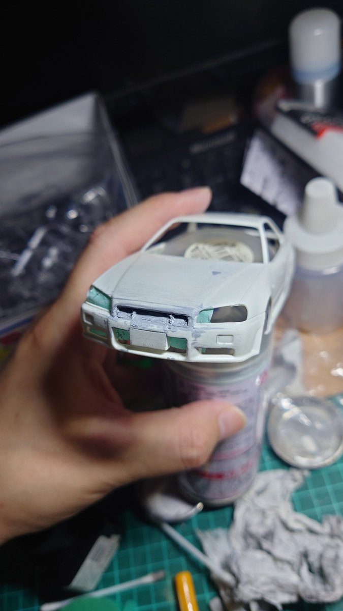 ORC_kitt's tweet photo. まぁ雰囲気が出てるからいいかw
もう少しヤスリとかで整えたらマシになる……はずw https://t.co/xALOWR3ulx