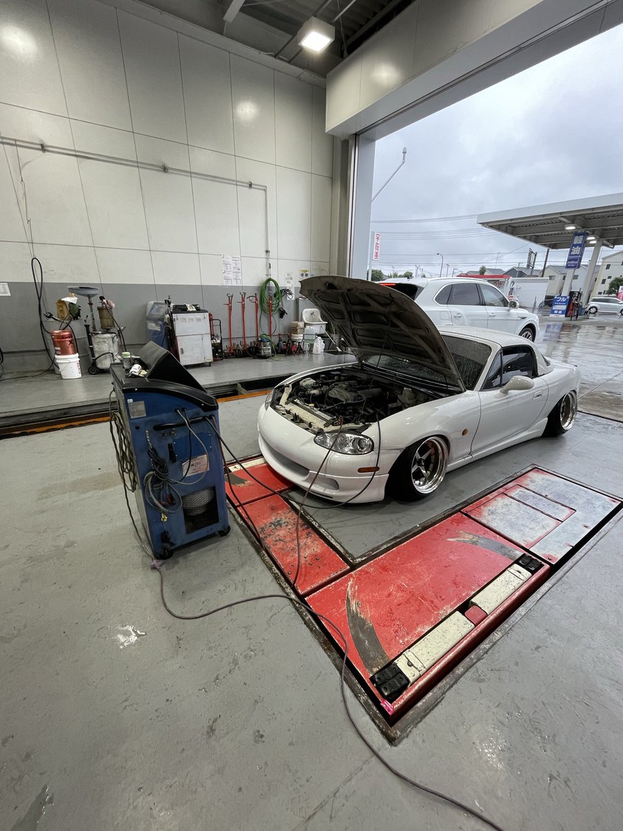usui_nb8c's tweet photo. 元ば先でエアコンフルコース！
エアコンはずっと効くんだけどエアコンつけると車調子悪くなるのだけやめてほしいな https://t.co/AJH9TtPOjq