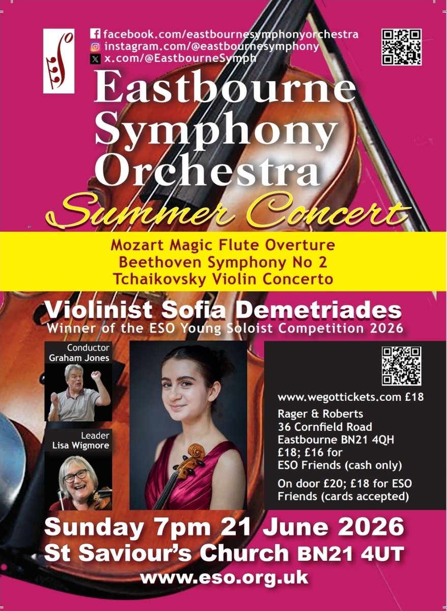EastbourneSymph's tweet photo. TOMORROW! Tickets will be available on the door if you haven't yet bought yours! https://t.co/nfXCCD9GHd