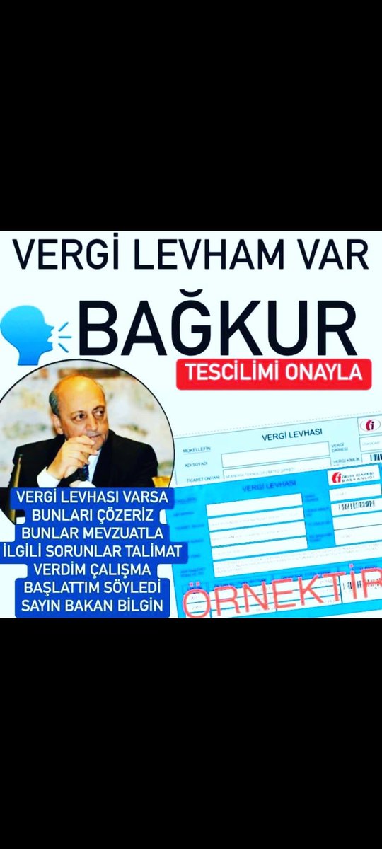 Mehmet2070874's tweet photo. @suleymansoylu ❗️ 𝐀𝐂𝐈̇𝐋 ❗️  
2000 öncesi vergi ➕ oda kaydı olan esnafın 𝐁𝐚𝐠̆𝐤𝐮𝐫 𝐓𝐄𝐒𝐂𝐈̇𝐋 otomatik yapılmalıydı! Bildirim yapılmadan silindi.

Bu 𝐡𝐚𝐤 𝐤𝐚𝐲𝐛ı acilen telafi edilsin!

@Akparti @RTErdogan @TBMMresmi @MHP_Bilgi 
@tcbestepe

#BağkurTescilMağdurları #EsnafMağduru https://t.co/Rw7CaTP13M
