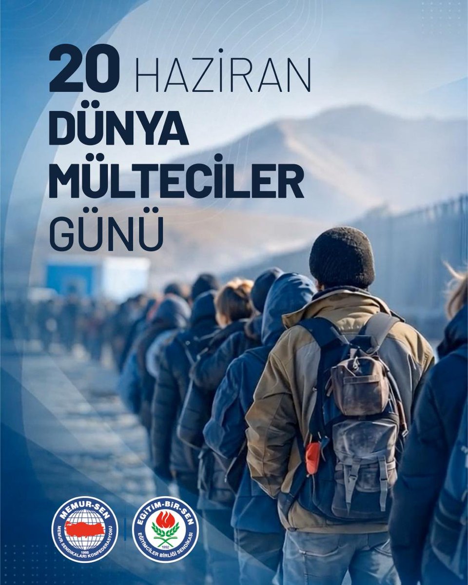 EgitimBirSen's tweet photo. DÜNYA MÜLTECİLER GÜNÜ’NDE ÇAĞRIMIZ:
KAYIP NESİLLER DEĞİL, ONURLU BİR GELECEK İSTİYORUZ

▸ İstanbul’da 16-17 Haziran’da düzenlediğimiz İstanbul EdUnion Forum 2026’da, küresel belirsizlikler çağında eğitim ve emeğin geleceğini 55 ülkeden gelen sendika liderleriyle birlikte ele aldık.

▸ Uluslararası kuruluşların işlevsizleştiği, küresel adaleti sağlaması gereken mekanizmaların egemenlerin oyuncağı haline geldiği bir dönemde, emeğin örgütlü gücü olarak küresel bir güvence ve vicdan mekanizması olma sorumluluğuyla hareket ederek Forum kapsamındaki tüm panellerde, çalıştaylarda ve toplantılarda meseleyi gündeme taşıdık. 

▸ İkinci Dünya Savaşı’ndan bu yana en büyük göç ve mülteci krizine sahne olan dünyada; savaşlar, işgaller, iç çatışmalar ve zorunlu göçler milyonlarca insanı yerinden ederken, bu trajedinin en ağır yükünü çocuklar taşıyor.

▸ Gazze başta olmak üzere, sınırlarda, mülteci kamplarında ya da sığındıkları ülkelerdeki şehirlerin varoşlarında eğitim haklarından mahrum bırakılan milyonlarca çocuk, insanlığın geleceğinden koparılan bir halkadır

▸ Dünya Mülteciler Günü’nde çağrımız; bugünün artık takvimlerde yer almasına gerek kalmayacağı adil, güvenli ve insanca bir dünya düzeninin kurulmasıdır.

▸İstanbul EdUnion Forum 2026 Sonuç Bildirgesi’ndeki ortak irademizi yineliyoruz. Eğitim, kriz dönemlerinde ertelenebilecek bir hizmet değil; korunması gereken temel bir insan hakkıdır. Savaş mağduru, göçmen ve mülteci çocukların nitelikli ve kapsayıcı eğitime erişimi güvence altına alınmalı; kriz bölgelerinde eğitimin sürekliliği için kalıcı mekanizmalar kurulmalı; küresel dayanışma ve uluslararası iş birliği güçlendirilmelidir.