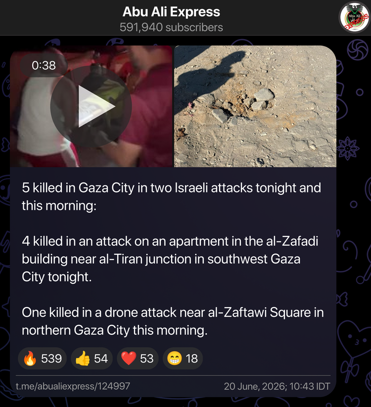 IsraeliTelegram's tweet photo. View original post on Telegram: https://t.co/CGxnTcsT6k https://t.co/a5Ob5q04Oe