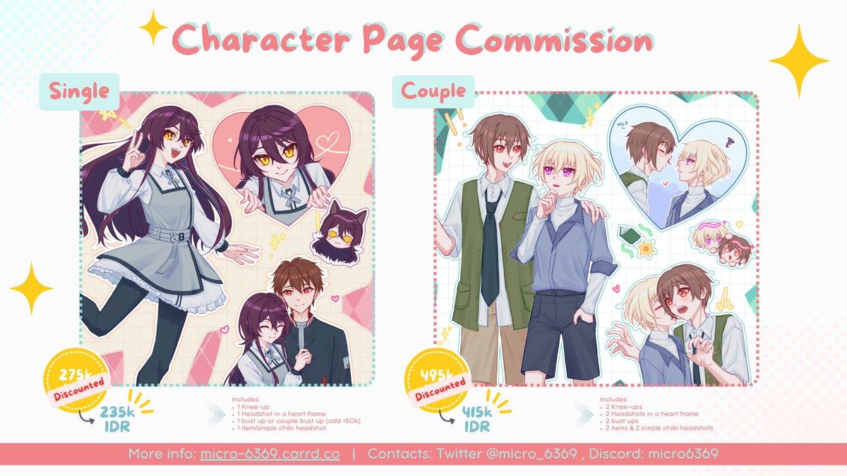micro_6369's tweet photo. [ 🔄 and 💖 are appreciated! ]

𐔌՞ ܸ.ˬ.ܸ՞𐦯 Hi! I open character page comm for local and international! ✨
2 local slots are available for June-July!
For inter: https://t.co/pXucBAe8AM

DM me if you are interested!
Regular comm is open too 👇

#opencommission #VGenOpen #VGenComm https://t.co/5rVJ8R1DHW