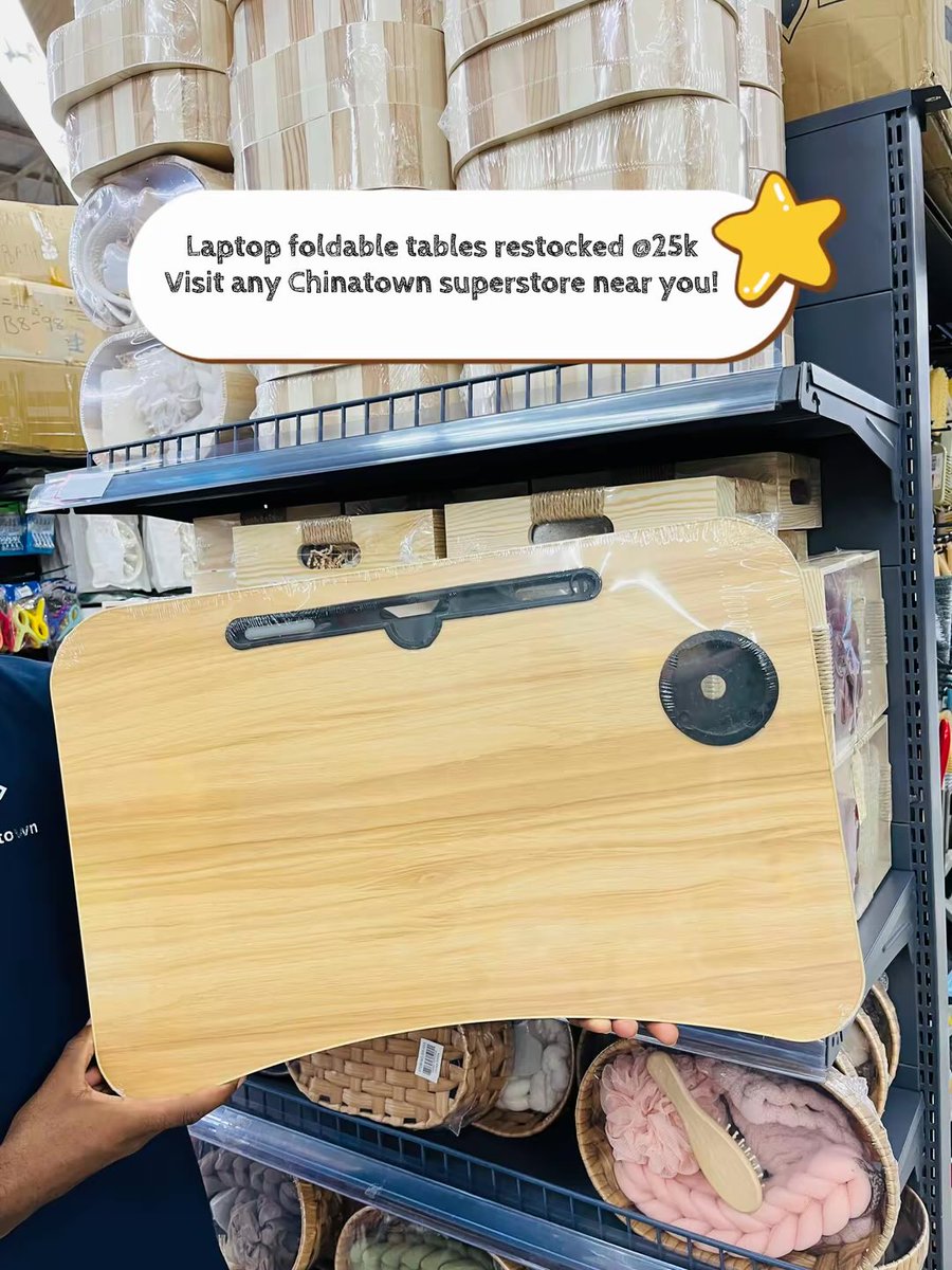 ChinaTownUg_'s tweet photo. Customers resquested and we listened ๐๐ป๐๐ป๐๐ปLaptop foldable tables have been restocked @25k
Visit any Chinatown superstore near you!
#chinatownlugogomall
#ChinaTownAkamwesiMall
#ChinaTownFreedomcityMall
#laptoptable
#weekendshopping https://t.co/WPQ9iYHt6t