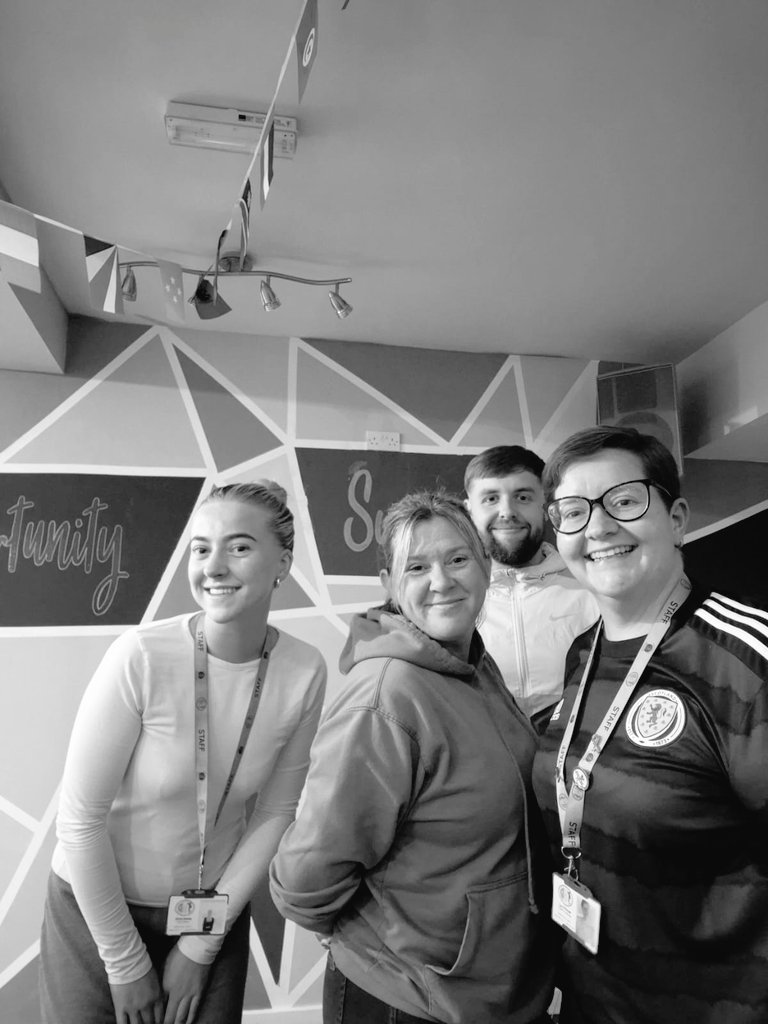 GYT_Lucy's tweet photo. I always say #YouthWorkIsntA9To5 but last night it was a 9.30pm - 1.30am kinda shift for the #SCOMOR match 🏴⚽️ #NoGailNoParty #TeamGYT #ThisIsYouthWork https://t.co/8Oj0TCpxMf