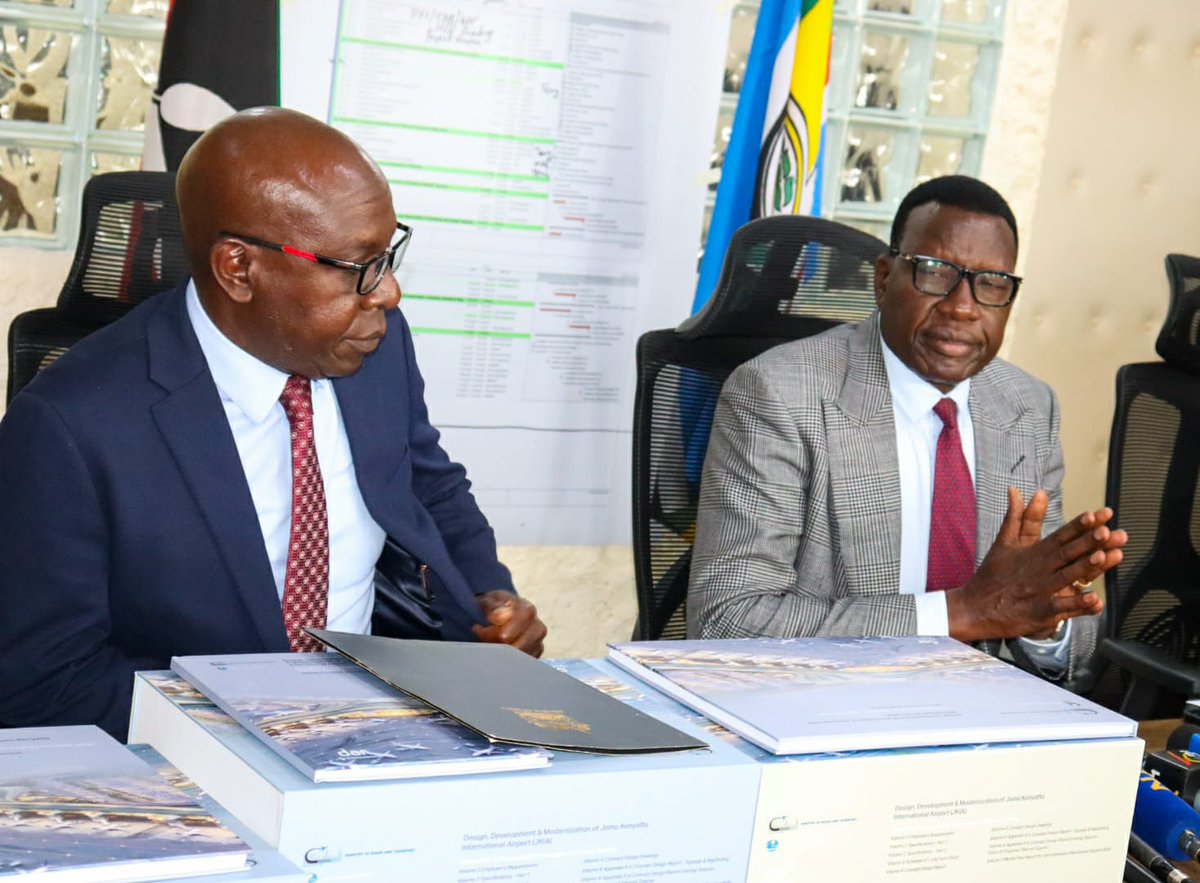 SDAAD_ke's tweet photo. JKIA MODERNISATION UPDATE  | 18 JUNE 2026    
CS Davis Chirchir reaffirmed Government's commitment to modernising JKIA through a phased expansion to 22M passengers annually, with transparent procurement, enhanced safety, job creation, and minimal operational disruption. https://t.co/cYq4cQVD43