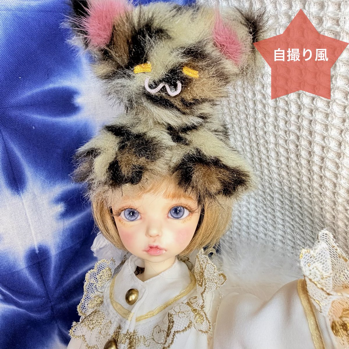 Plus1doll's tweet photo. ヤフオク落札者様に、いつも何かしらオマケを付けているのですが、前回のていたらく初号機に続き、ていたらく2号登場！
斜め掛けドールバッグです😊
こちら販売してないので、落札者様特典となります✨

 #Imda  #ドール服  #ドールバッグ  #天使コーデ  #ヤフオク出品 https://t.co/MnDWelLL6h