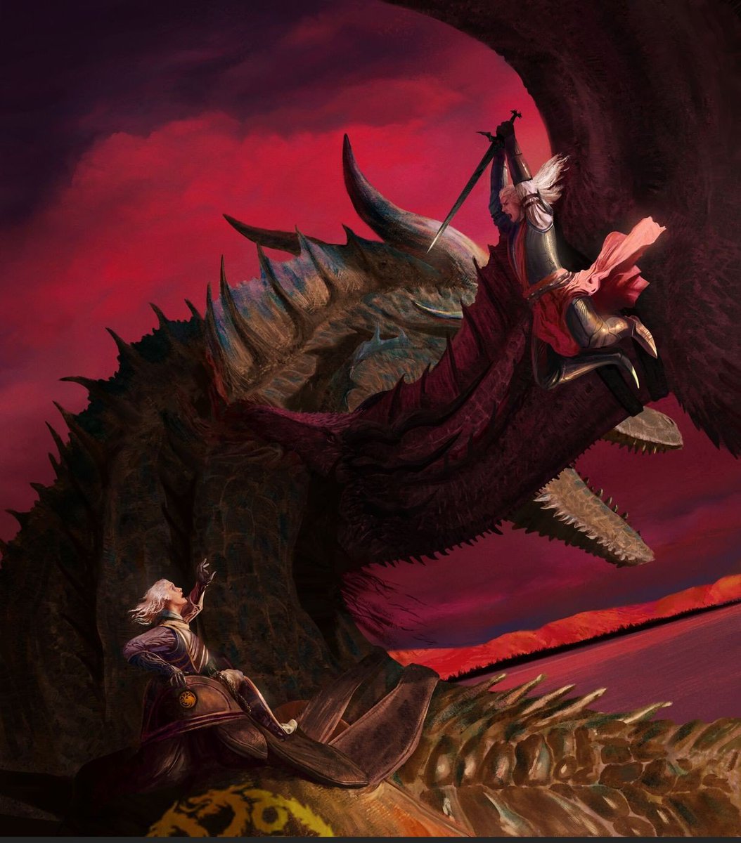 Luminouslead's tweet photo. "Based on the pacing so far and how previous seasons have ended… what do y’all think is the most likely finale for House of the Dragon Season 3? 👀

Personally, I feel like the big epic battles people are hoping for might get pushed back due to budgeting and the insane number of fights they still need to cover.
Will they end on a massive cliffhanger like Season 2, or go for something more shocking and intimate?

Be honest  what’s your prediction for that final scene?