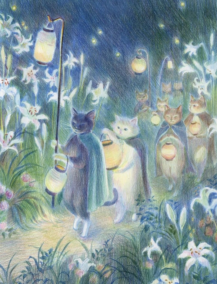 TitaniasRealm's tweet photo. A magical summer solstice procession 

🎨 Nikita Chan https://t.co/9DCDFyw3PO