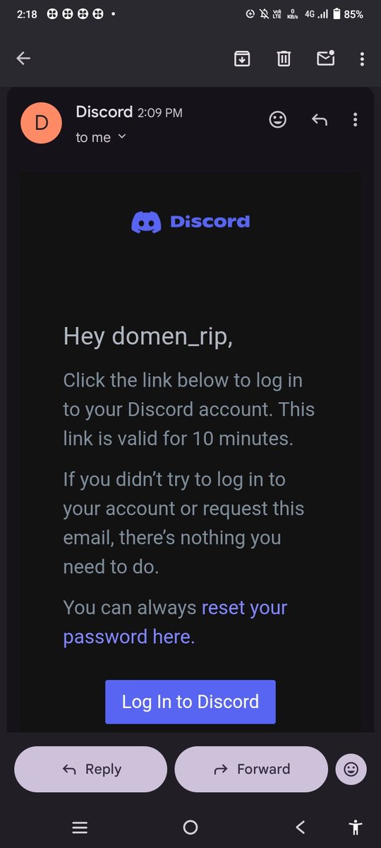 Max756k's tweet photo. Idk who "domen_rip" is but I think he is using my email, I am trying to use discord but it's just saying verify by email and when I type in my email it just says "email already registered" please help @discord_support https://t.co/CS31l9xUUM