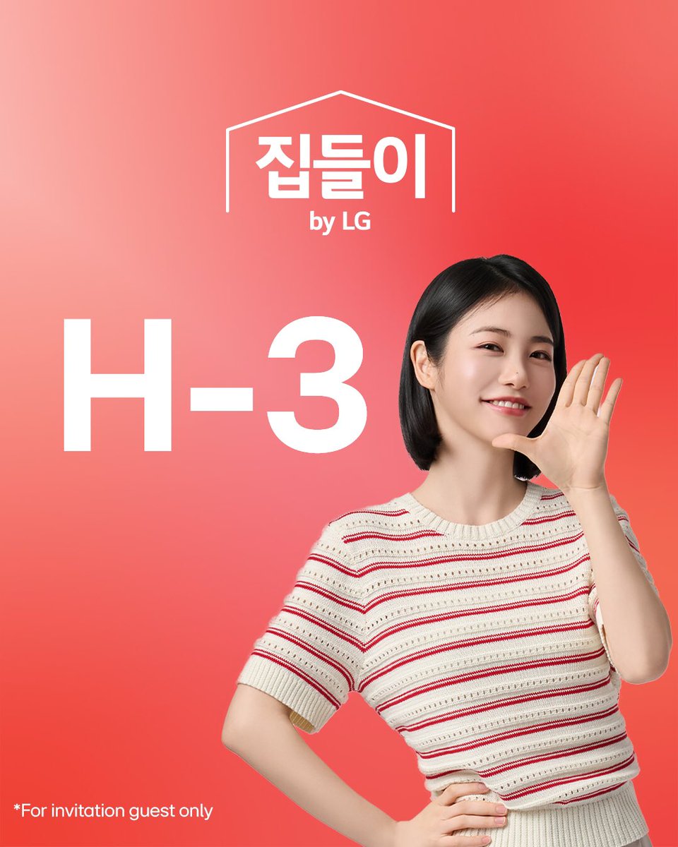 lgeindonesia's tweet photo. 3 hari menuju Housewarming by LG Indonesia !
 
Makin tidak sabar untuk lihat Shin Ye Eun merasakan pengalaman rumah modern ala Korea dengan berbagai teknologi pintar dari LG yang siap mendukung lifestyle masa kini. Stay tuned, ya!
 
📍 LG ZonaSeru, CGV Central Park Mall Jakarta
🗓 23–24 Juni 2026

*Acara Grand Launching Housewarming by LG terbatas hanya untuk tamu undangan
 
#LGIndonesia #LifesGood #BetterLifeforAll #HouseWarmingbyLGIndonesia