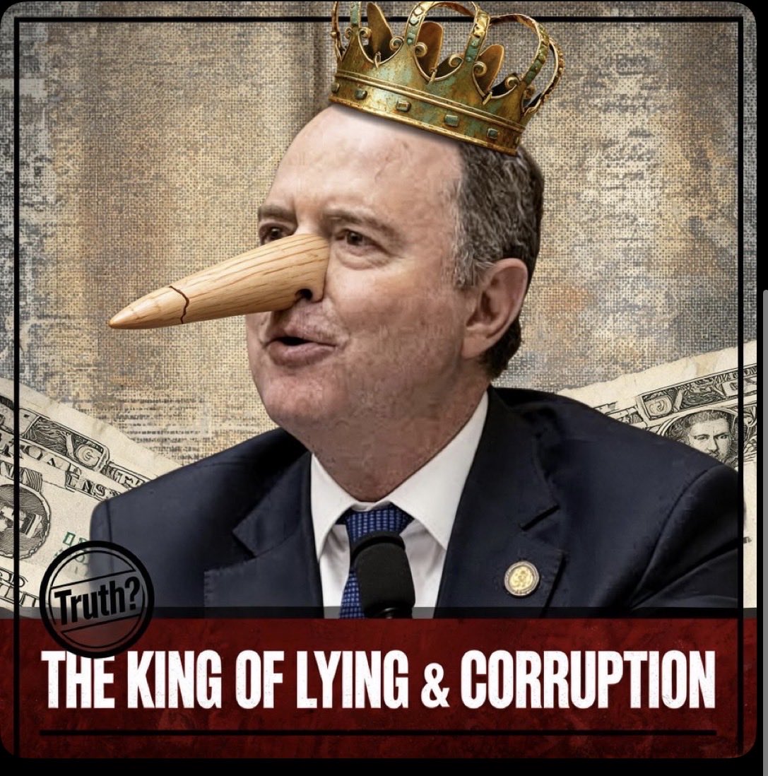 TerrTur's tweet photo. @SenAdamSchiff Says the king of lying. https://t.co/CkHmujPHDU