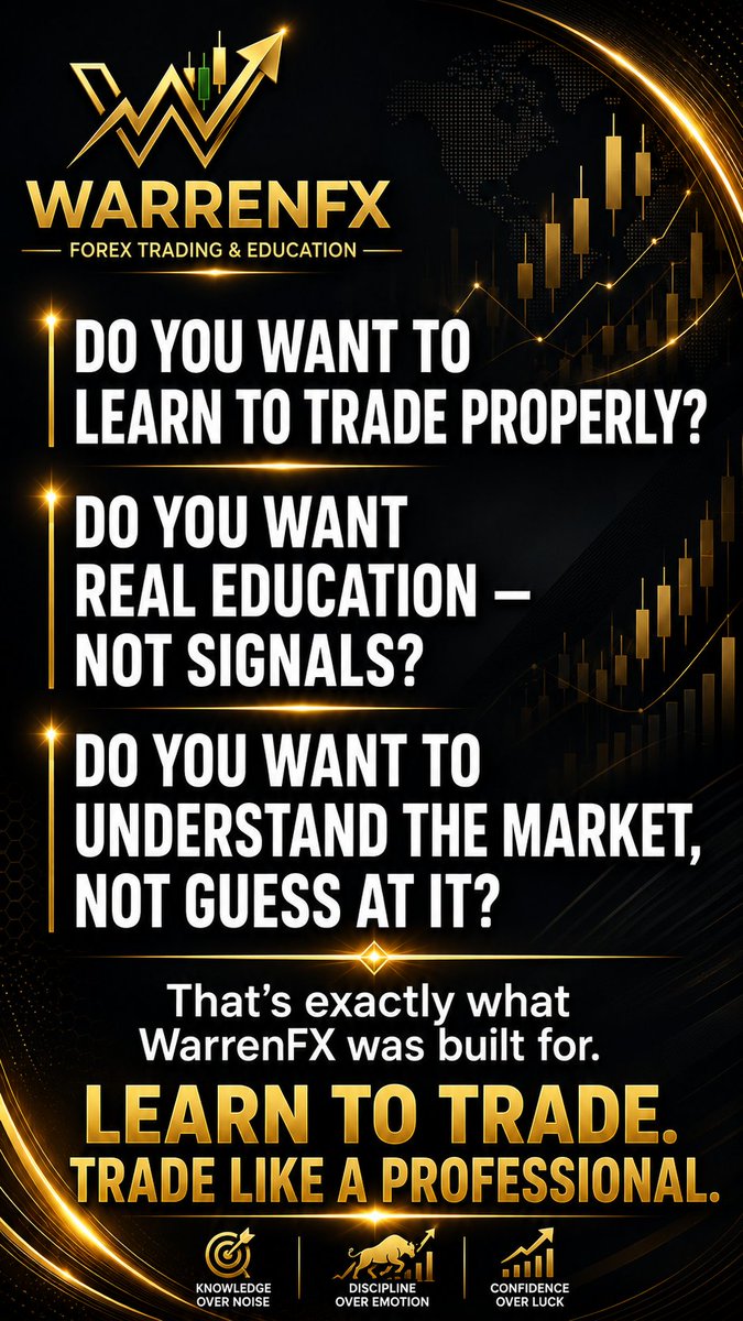 WarrenFX_SA's tweet photo. This is what WarrenFX has been about since day one. 📊
Not signals. Not shortcuts. Not guessing.
If you've been on the fence — this is your sign. 💪
📚 https://t.co/ny1C0GCxSp
Learn to trade. Trade like a professional.
#ForexEducation #LearnToTrade #WarrenFX #ForexTrading https://t.co/hPryezUwPN