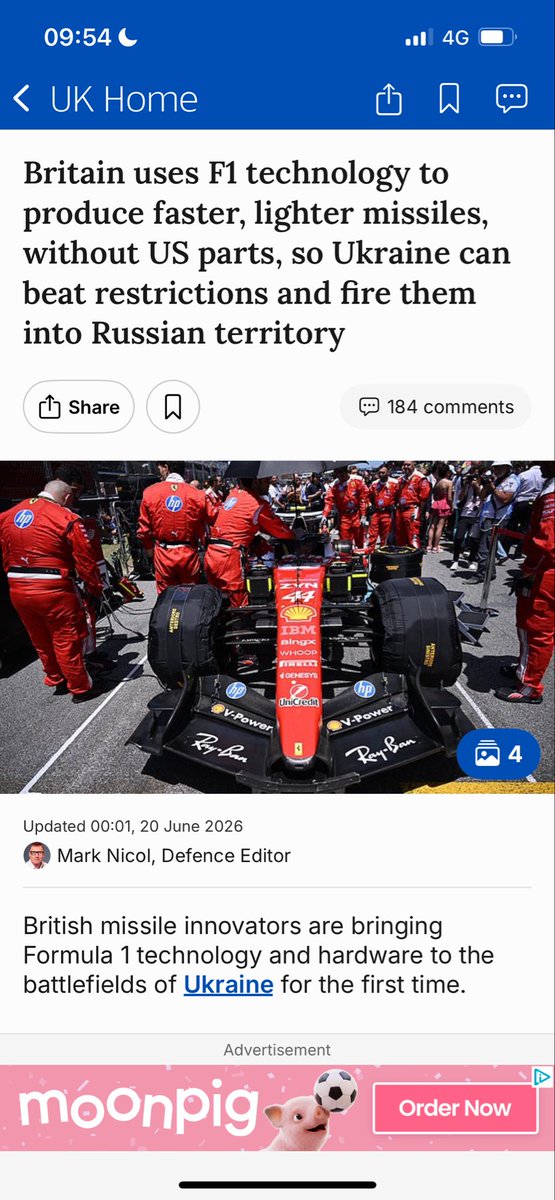 chatswithem's tweet photo. Again

Blatantly advertising their role in this war 

And again they would scream blue murder if Russia retaliated. 

This is NOT OUR WAR

Russia have done nothing to the Uk 

Ukraine is beyond corrupt .

Zelensky is making a fortune from this 

Make peace not rockets ‼️

https://t.co/rSfiPBA3tZ