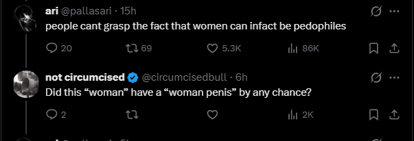 8_87453's tweet photo. @circumcisedbull @jthommag @pallasari your first question being "is the woman that was mentioned trans?" to paint trans people as evil again https://t.co/o79aAmNIgG
