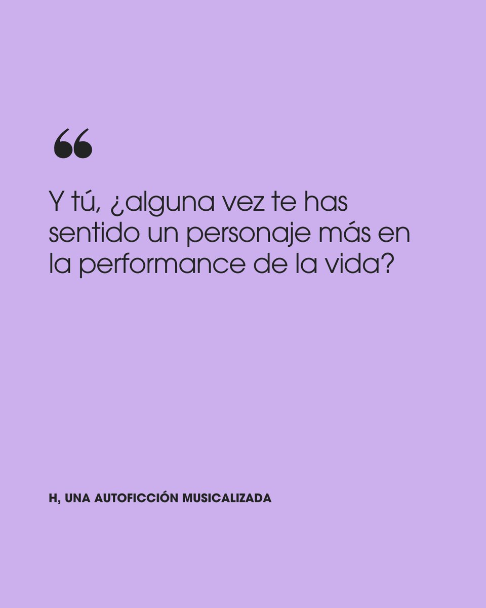nave_73's tweet photo. Segundo día de H, UNA AUTOFICCIÓN MUSICALIZADA 🎶

Una pieza que se construye en escena y se transforma.

Si te lo perdiste ayer, aún estás a tiempo. 😏

🗓️ Sábado y domingo, a las 19h
📲 https://t.co/HB4jSWf0Fs https://t.co/ARB6Y0Te8S