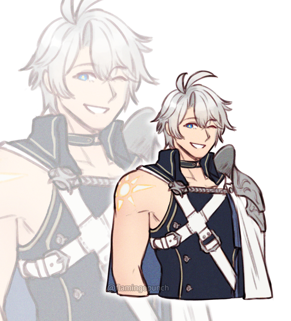 flamingopunch's tweet photo. doodle of Phainon wearing Chrom's outfit
#honkaistarrail https://t.co/TzGj6nh3e5