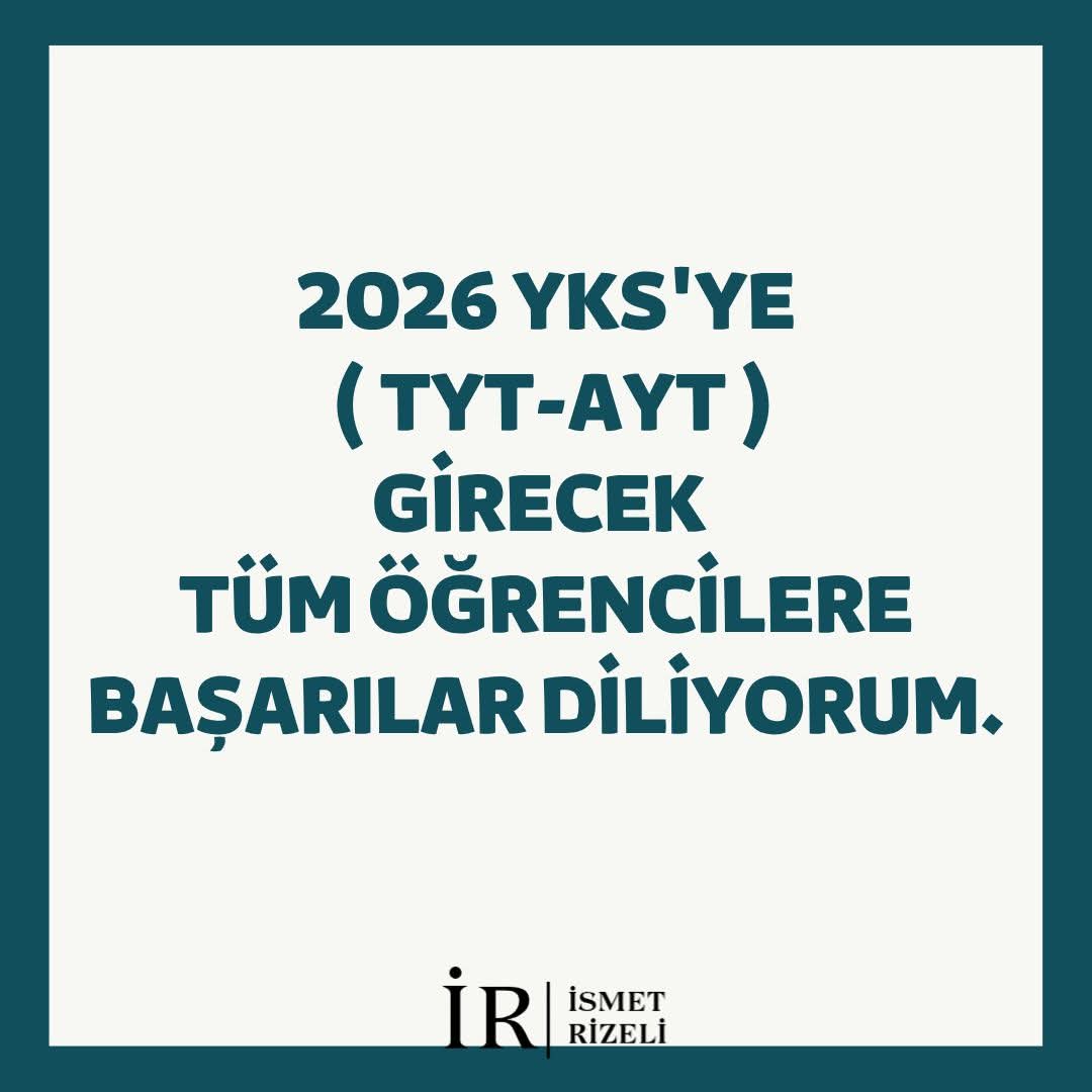 ismetrizeli's tweet photo. #YKS #20Haziran2026 #Başarı https://t.co/Cc2oRCrw4I