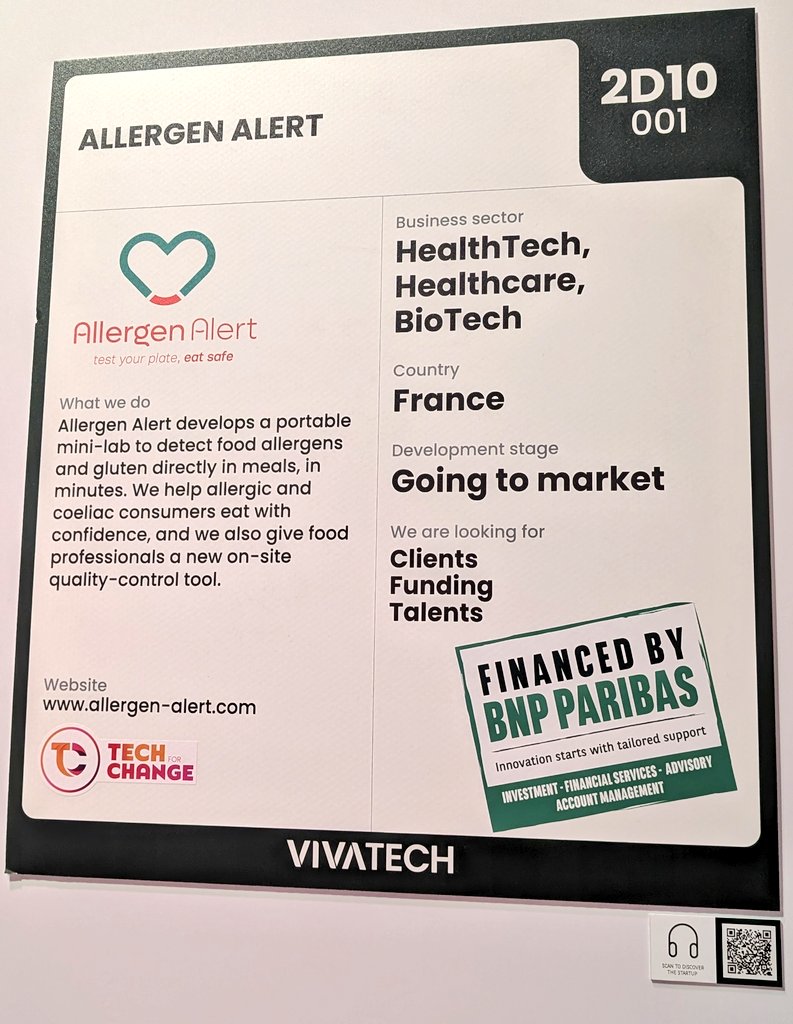 pierrepinna's tweet photo. At #Vivatech  
live from Paris
#BNPPShapingInnovation
👇
With Antoine Burgaud,
COO - ALLERGEN ALERT 
#HealthTech #Biotech #TechForGood
at
@BNPParibas Booth, 
#startups innovations which can have a positive impact on the world & our daily life

--
Cc @Ym78200 @jblefevre60 @RLDI_Lamy @kalydeoo @CHRISTINESOTO12 @nincoroby @EricTIXADOR @aure79lien @AkwyZ @DanielleLargier @EvanKirstel @AnthonyRochand @enilev @BetaMoroney @lyakovet @IanLJones98 @jplarger @mvollmer1 @gvalan @Corix_JC @DeepLearn007 @HeinzVHoenen @Eli_Krumova @chidambara09 @enricomolinari @ahier