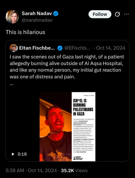 IngKognito404's tweet photo. @sarahnadav This you?

So why do you lie? Why do you play the victim? Why do you find people burning "hilarious"?

You have tainted your account with this filth, you only have yourself to thank if people treat you like the vile scum that you present yourself as. https://t.co/cit2CeAHQt