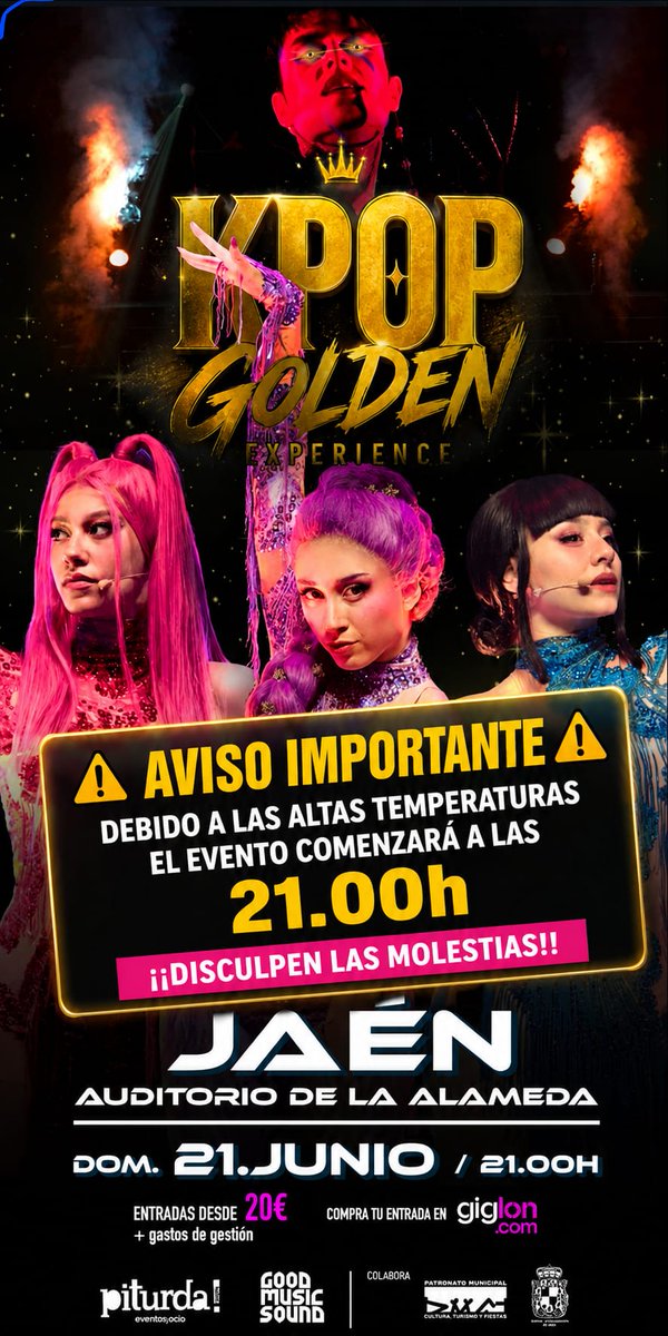 Piturdajaen's tweet photo. ⚠️ ATENCIÓN PADRES Y ASISTENTES: CAMBIO DE HORA ⚠️

 Las entradas adquiridas son perfectamente válidas para el nuevo horario.

Rogamos máxima difusión entre las familias para que nadie se quede sin enterarse. ¡Gracias por vuestra comprensión y nos vemos el domingo a las 21:00h! https://t.co/zF5fpDM0XZ