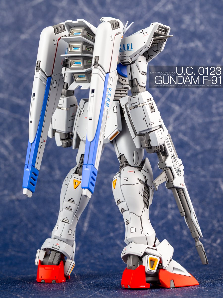 Lo1111N's tweet photo. MG 2.0 ガンダムF91、ついに完成しました！ https://t.co/CYFAxE29NS