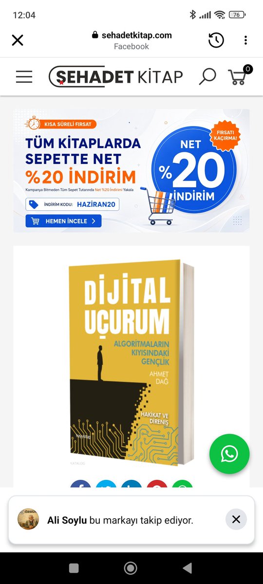 AhmetDagflsf's tweet photo. Yazlar okumanin az olduğu ölü sezon olarak görülüyor. Oysa yaz zamanı okumak için çok uygun zaman. @sehadetkitap ta %60 a yakın indirim var. Kaçmaz. 
https://t.co/NRv4KUAp36
https://t.co/VQKKSNWBOx https://t.co/Hcn8vBAjyn
