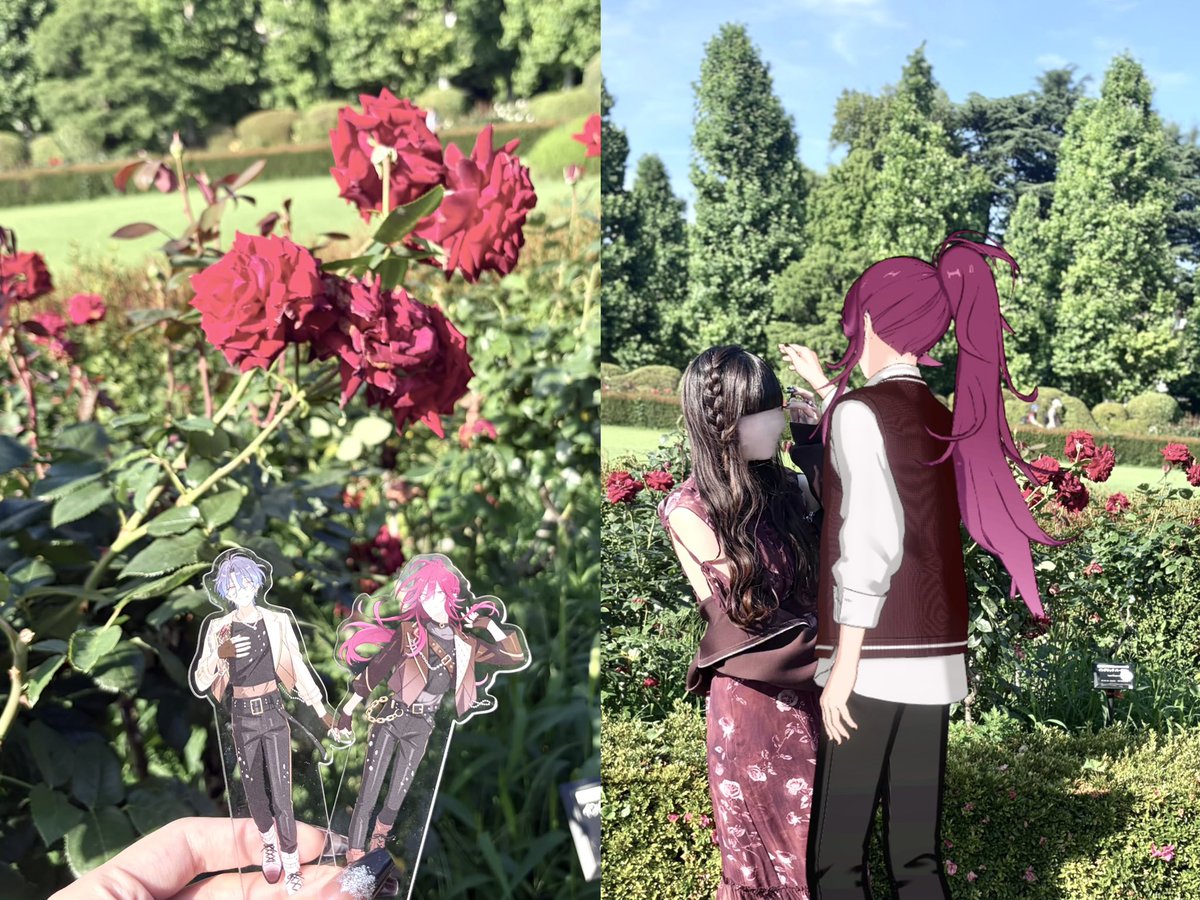 _sweetdose's tweet photo. 望見さまお祝いプレート🍫♥薔薇園の写真も気に入ってるから一緒に♩ https://t.co/WOaGNV4QVI