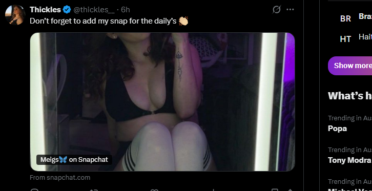 Vibzlo's tweet photo. @thickles__ @1776Mando @kick isnt this your post? says enough 👋 https://t.co/XyweehuyeN
