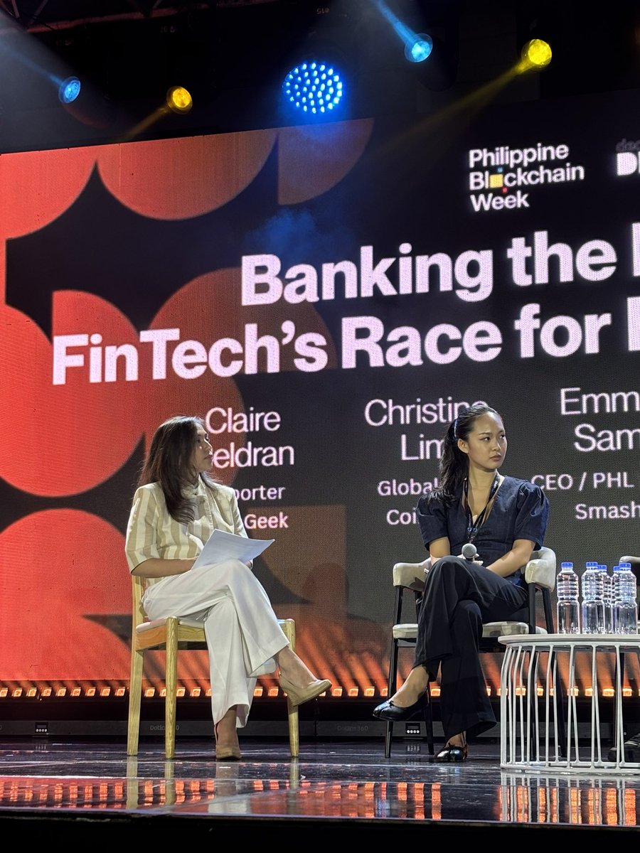 RealCoinGeek's tweet photo. Sometimes, CoinGeek doesn’t just report the news—we lead the conversation.

At the Philippine Blockchain Week, reporter @ClaireCeldran stepped on stage to moderate the panel discussion, “Banking the Next Billion: FinTech’s Race for Financial Inclusion.”

Catch all the insights and key takeaways in her article coming soon on https://t.co/4FxwzIQKLf 

#PBW2026 #CoinGeek #PhilippineBlockchainWeek @philippinebc_wk