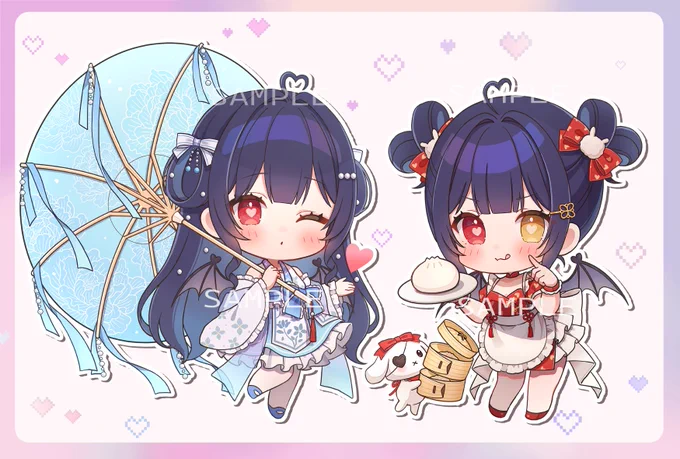 横浜マリンタワー×Vtuberコラボイベントにて恋兎ましろ様のミニキャラを描かせていただきました! ぜひよろしくお願いいたします