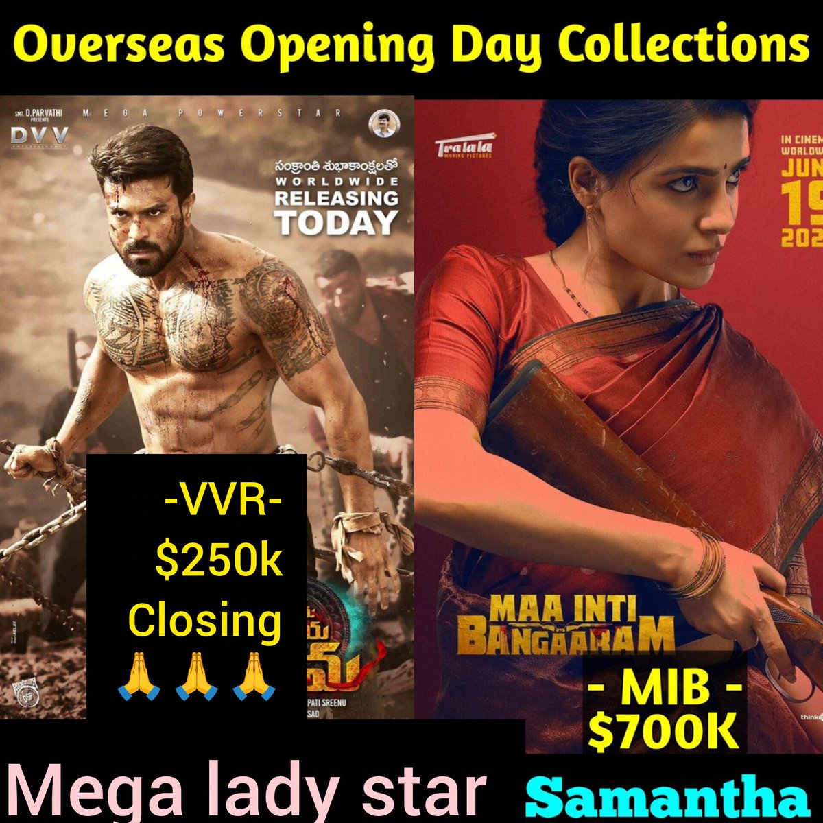 surendraTarakn's tweet photo. Mari aa range lo thokkala ma global star ni @Samanthaprabhu2 🔥🔥

#VVR to #MIB 
 
Sam opening nee closing cheep very cheep🤧🤧

Mega power star 𝘀𝗮𝗺𝗮𝗻𝘁𝗵𝗮 𝗺𝗮𝘀𝘀🔥 https://t.co/iowJxg16Ol